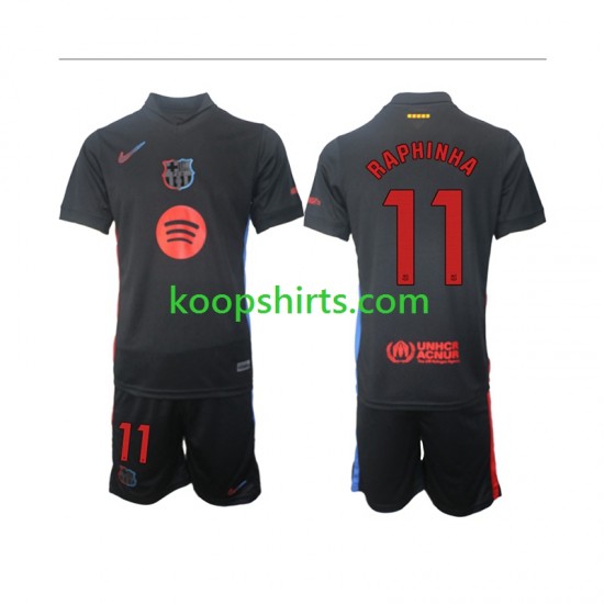 FC Barcelona Uit Tenue Kinder Voetbalshirts Raphinha 11 2024-2025 Korte Mouwen FC Barcelona Uit Tenue Kinder Voetbalshirts Raphinha 11 2024-2025 Korte Mouwen