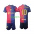 FC Barcelona Thuis Tenue Kinder Voetbalshirts Ronaldinho 10 2024-2025 Lange Mouwen
