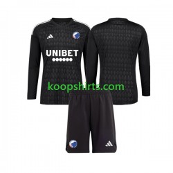 FC Kopenhagen Doelman Uit Tenue Kinder Voetbalshirts 2023-2024 Lange Mouwen