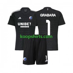 FC Kopenhagen Doelman Uit Tenue Kinder Voetbalshirts GRABARA 1 2023-2024 Korte Mouwen