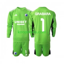 FC Kopenhagen Doelman Vierde Tenue Kinder Voetbalshirts GRABARA 1 2023-2024 Lange Mouwen