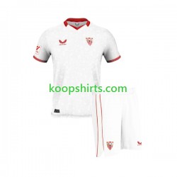 Sevilla FC Thuis Tenue Kinder Voetbalshirts 2023-2024 Korte Mouwen