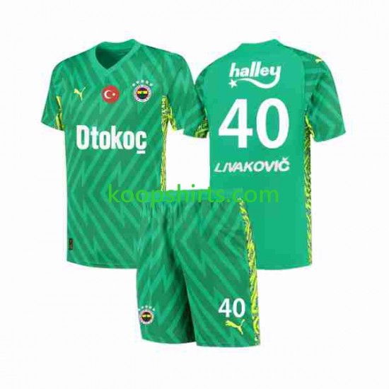 Doelman Thuis Fenerbahce Livakovic 40 Footbal Kit 2023-2024 Korte Mouwen Doelman Thuis Fenerbahce Livakovic 40 Footbal Kit 2023-2024 Korte Mouwen