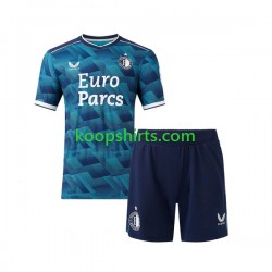 Feyenoord Rotterdam Uit Tenue Kinder Voetbalshirts 2023-2024 Korte Mouwen