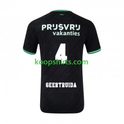 Feyenoord Rotterdam Uit Tenue Heren Voetbalshirts Lutsharel Geertruida 4 2024-2025 Korte Mouwen