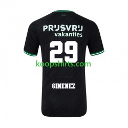 Feyenoord Rotterdam Uit Tenue Heren Voetbalshirts Santiago Gimenez 29 2024-2025 Korte Mouwen