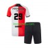 Feyenoord Rotterdam Thuis Tenue Kinder Voetbalshirts Santiago Gimenez 29 2024-2025 Korte Mouwen