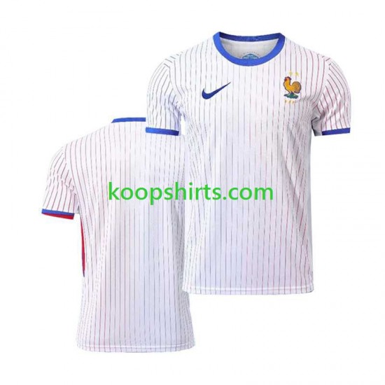 EK 2024 Frankrijk Uit Tenue Heren Voetbalshirts Korte Mouwen EK 2024 Frankrijk Uit Tenue Heren Voetbalshirts Korte Mouwen