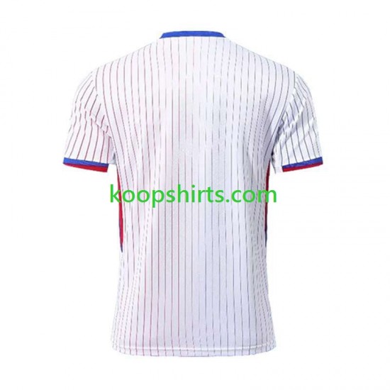 EK 2024 Frankrijk Uit Tenue Heren Voetbalshirts Korte Mouwen