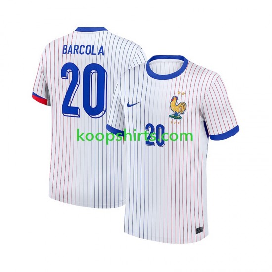 Frankrijk Uit Tenue Heren Voetbalshirts Bradley Barcola 20 2024 Korte Mouwen Frankrijk Uit Tenue Heren Voetbalshirts Bradley Barcola 20 2024 Korte Mouwen