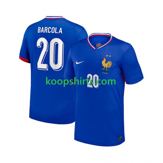 Frankrijk Thuis Tenue Heren Voetbalshirts Bradley Barcola 20 2024 Korte Mouwen Frankrijk Thuis Tenue Heren Voetbalshirts Bradley Barcola 20 2024 Korte Mouwen