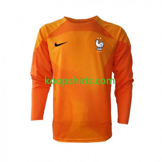 WK 2022 Frankrijk Doelman Uit Tenue Heren Voetbalshirts Lange Mouwen WK 2022 Frankrijk Doelman Uit Tenue Heren Voetbalshirts Lange Mouwen
