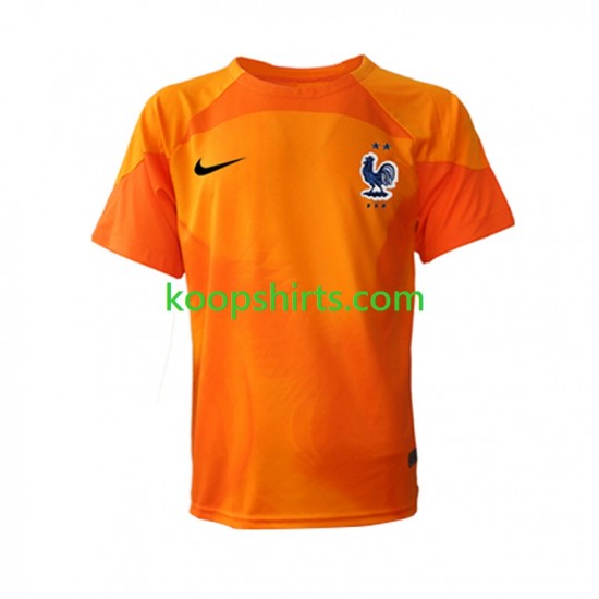 WK 2022 Frankrijk Doelman Uit Tenue Heren Voetbalshirts Korte Mouwen WK 2022 Frankrijk Doelman Uit Tenue Heren Voetbalshirts Korte Mouwen