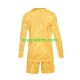 EK 2024 Frankrijk Doelman Thuis Geel Tenue Kinder Voetbalshirts Lange Mouwen
