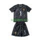 EK 2024 Frankrijk Doelman Uit Zwart Tenue Kinder Voetbalshirts Hugo Lloris 1 Korte Mouwen