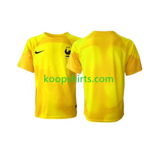 WK 2022 Frankrijk Doelman Derde Tenue Heren Voetbalshirts Korte Mouwen WK 2022 Frankrijk Doelman Derde Tenue Heren Voetbalshirts Korte Mouwen