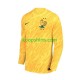 EK 2024 Frankrijk Doelman Thuis Geel Tenue Heren Voetbalshirts Lange Mouwen