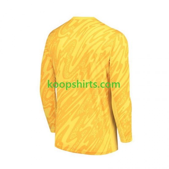 EK 2024 Frankrijk Doelman Thuis Geel Tenue Heren Voetbalshirts Lange Mouwen
