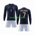 WK 2022 Frankrijk Thuis Tenue Kinder Voetbalshirts Griezmann 7 Lange Mouwen