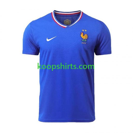 EK 2024 Frankrijk Thuis Tenue Heren Voetbalshirts Korte Mouwen