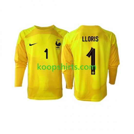 WK 2022 Frankrijk Doelman Derde Tenue Heren Voetbalshirts Hugo Lloris 1 Lange Mouwen WK 2022 Frankrijk Doelman Derde Tenue Heren Voetbalshirts Hugo Lloris 1 Lange Mouwen