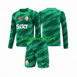Galatasaray Doelman Thuis Tenue Kinder Voetbalshirts 2023-2024 Lange Mouwen