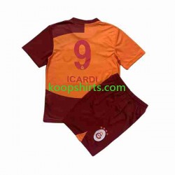 Galatasaray Thuis Tenue Kinder Voetbalshirts Icardi 9 2023-2024 Korte Mouwen