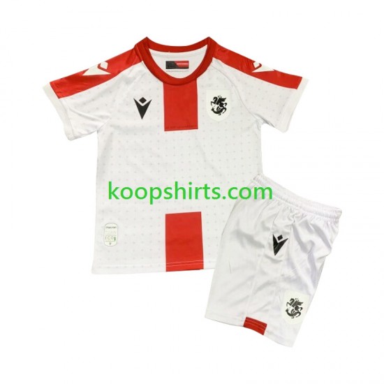 Thuis Tenue Kinder Voetbalshirts Georgia 2024 Korte Mouwen Thuis Tenue Kinder Voetbalshirts Georgia 2024 Korte Mouwen