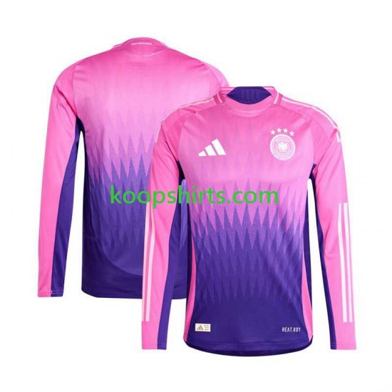 EK 2024 Duitsland Uit Tenue Heren Voetbalshirts Lange Mouwen EK 2024 Duitsland Uit Tenue Heren Voetbalshirts Lange Mouwen