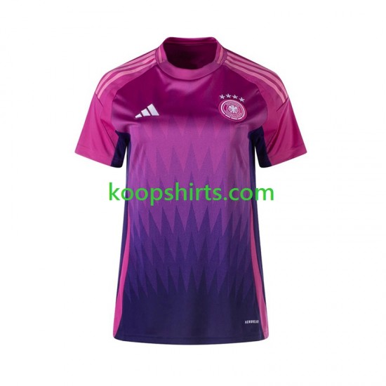 EK 2024 Duitsland Uit Tenue Dames Voetbalshirts Korte Mouwen EK 2024 Duitsland Uit Tenue Dames Voetbalshirts Korte Mouwen