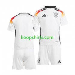 EK 2024 Duitsland Thuis Tenue Kinder Voetbalshirts Korte Mouwen