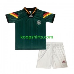 Duitsland Retro Uit Tenue Kinder Voetbalshirts 1992 Korte Mouwen