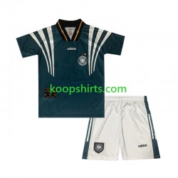 Duitsland Retro Uit Tenue Kinder Voetbalshirts 1996 Korte Mouwen