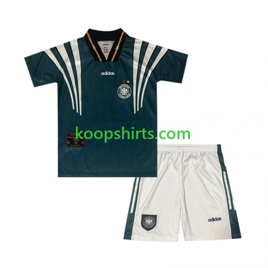 Duitsland Retro Uit Tenue Kinder Voetbalshirts 1996 Korte Mouwen Duitsland Retro Uit Tenue Kinder Voetbalshirts 1996 Korte Mouwen
