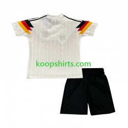 Duitsland Retro Thuis Tenue Kinder Voetbalshirts 1990 Korte Mouwen
