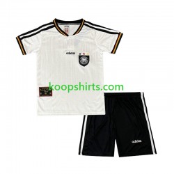 Duitsland Retro Thuis Tenue Kinder Voetbalshirts 1996 Korte Mouwen