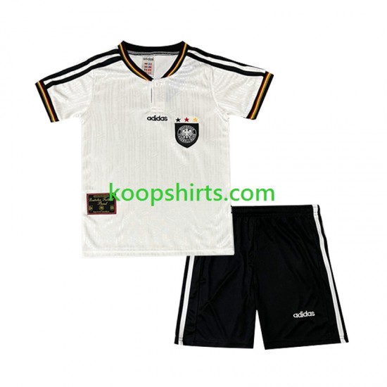 Duitsland Retro Thuis Tenue Kinder Voetbalshirts 1996 Korte Mouwen Duitsland Retro Thuis Tenue Kinder Voetbalshirts 1996 Korte Mouwen