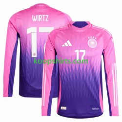 EK 2024 Duitsland Uit Tenue Heren Voetbalshirts Florian Wirtz 17 Lange Mouwen