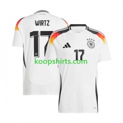 EK 2024 Duitsland Thuis Tenue Heren Voetbalshirts Florian Wirtz 17 Korte Mouwen