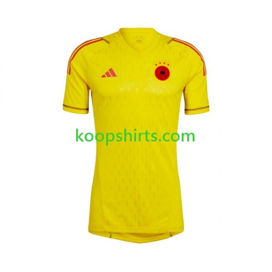 WK 2022 Duitsland Doelman Uit Tenue Heren Voetbalshirts Korte Mouwen WK 2022 Duitsland Doelman Uit Tenue Heren Voetbalshirts Korte Mouwen