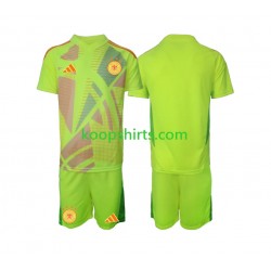 EK 2024 Duitsland Doelman Uit Tenue Kinder Voetbalshirts Korte Mouwen