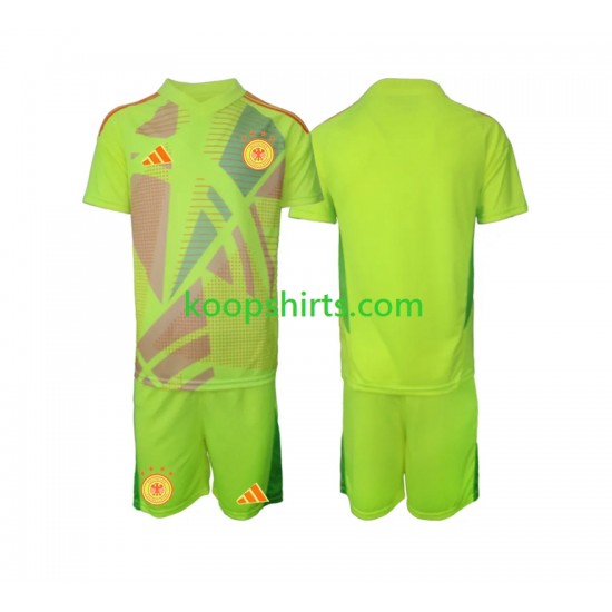 EK 2024 Duitsland Doelman Uit Tenue Kinder Voetbalshirts Korte Mouwen EK 2024 Duitsland Doelman Uit Tenue Kinder Voetbalshirts Korte Mouwen
