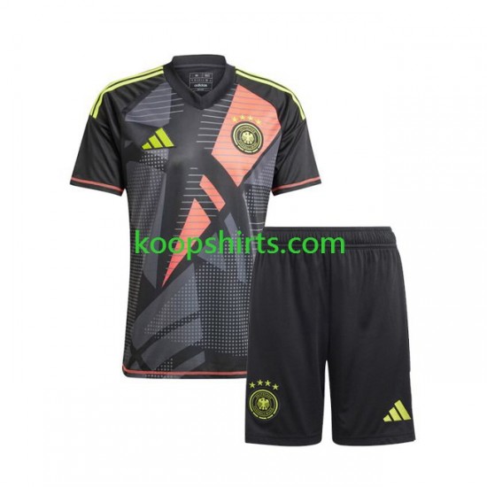 EK 2024 Duitsland Doelman Thuis Tenue Kinder Voetbalshirts Korte Mouwen EK 2024 Duitsland Doelman Thuis Tenue Kinder Voetbalshirts Korte Mouwen