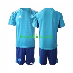 WK 2022 Duitsland Doelman Thuis Tenue Kinder Voetbalshirts Korte Mouwen