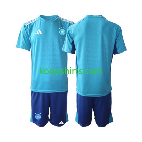 WK 2022 Duitsland Doelman Thuis Tenue Kinder Voetbalshirts Korte Mouwen WK 2022 Duitsland Doelman Thuis Tenue Kinder Voetbalshirts Korte Mouwen