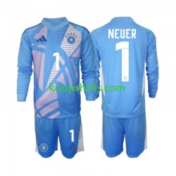 Duitsland Doelman Vierde Tenue Kinder Voetbalshirts Manuel Neuer 1 2024-2025 Lange Mouwen