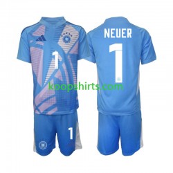 Duitsland Doelman Vierde Tenue Kinder Voetbalshirts Manuel Neuer 1 2024-2025 Korte Mouwen