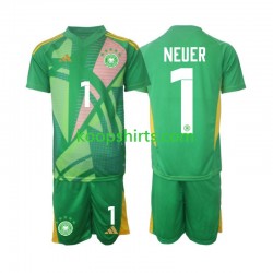 Duitsland Doelman Derde Tenue Kinder Voetbalshirts Manuel Neuer 1 2024-2025 Korte Mouwen