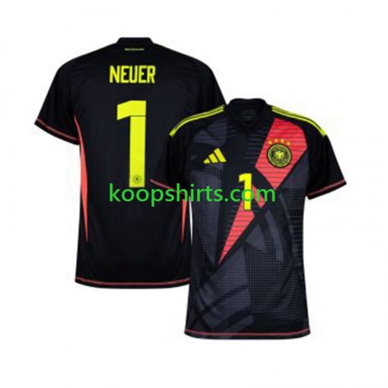 EK 2024 Duitsland Doelman Thuis Tenue Heren Voetbalshirts Manuel Neuer 1 Korte Mouwen EK 2024 Duitsland Doelman Thuis Tenue Heren Voetbalshirts Manuel Neuer 1 Korte Mouwen