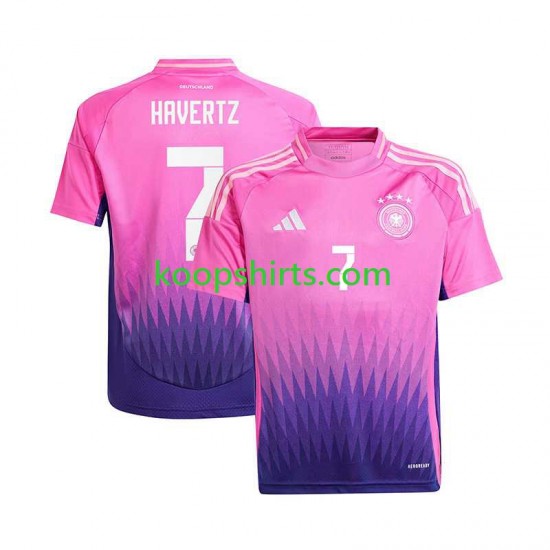 EK 2024 Duitsland Uit Tenue Heren Voetbalshirts Havertz 7 Korte Mouwen EK 2024 Duitsland Uit Tenue Heren Voetbalshirts Havertz 7 Korte Mouwen